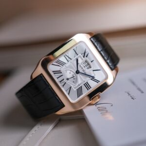 Cartier Santos Dumont XL Power Reserve 18K Rose Gold (Ref. W2020067)