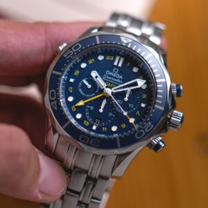 Omega Seamaster Diver 300M Co-Axial GMT Chronograph Blue