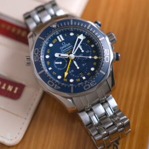 Omega Seamaster Diver 300M Co-Axial GMT Chronograph Blue