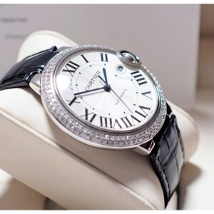 Cartier Ballon Bleu Auto 42mm After-Diamonds Settings Y-2020