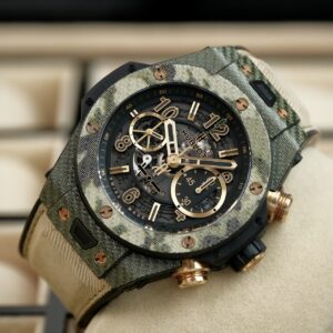 Hublot Big Bang Unico Carbon Fiber Italia Independent “Green Camo” Limited 250 Pcs.  Ref.411.YG.1198.NR.IT116